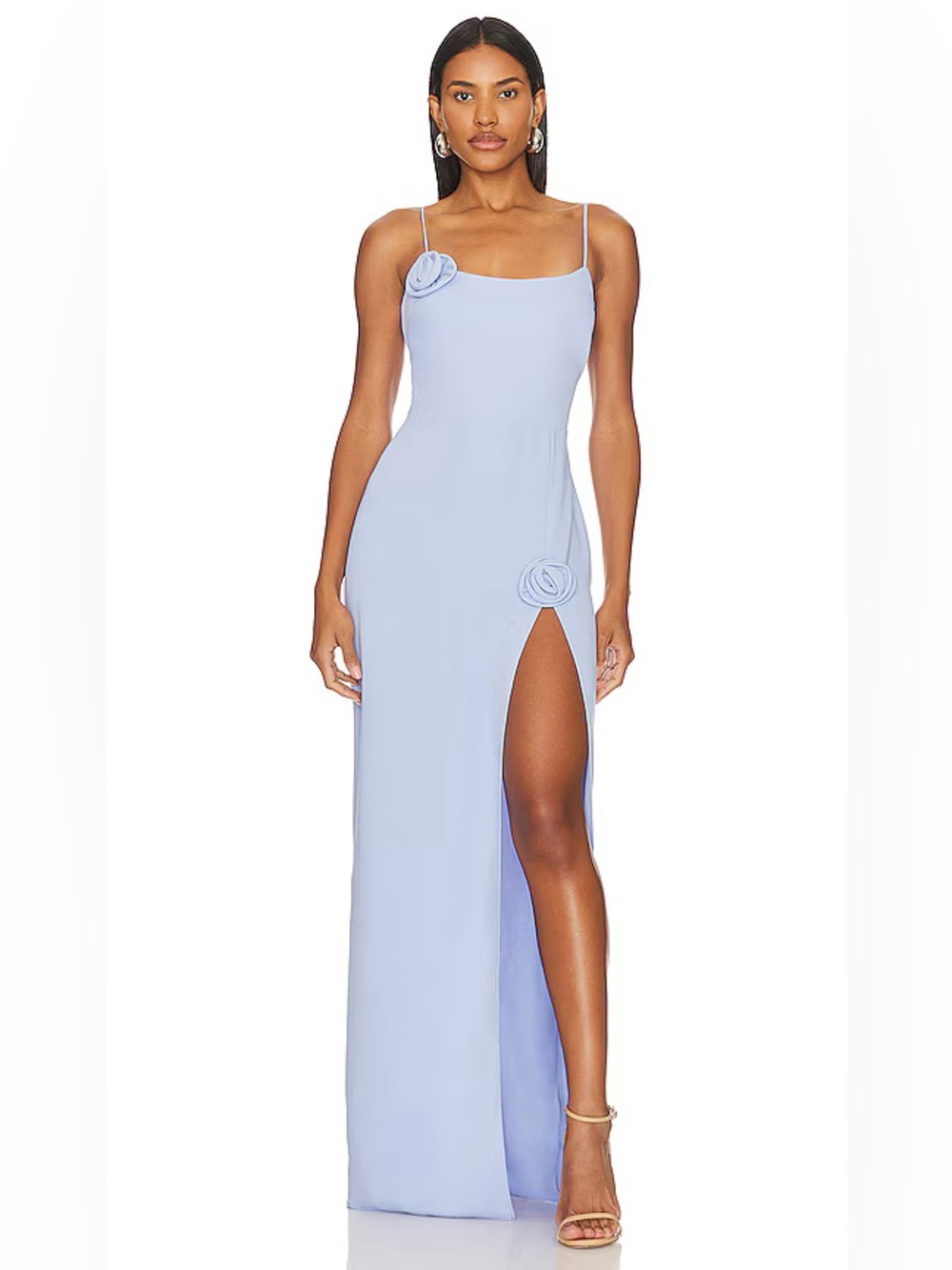 NWOT | WAYF x Revolve | Amanda Uprichard Talena Rose Maxi | Blue/Lilac | XS 🕦